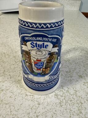 Old Style Beer Chicagoland You’ve Got Style Ceramic Beer Stein Mug Chicago Barwa